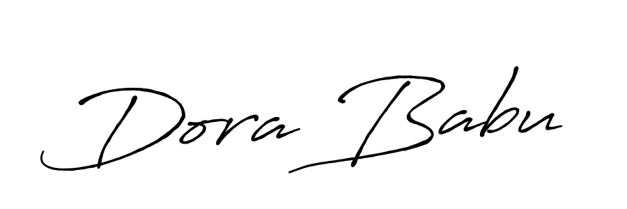 Dora Babu stylish signature style. Best Handwritten Sign (Antro_Vectra_Bolder) for my name. Handwritten Signature Collection Ideas for my name Dora Babu. Dora Babu signature style 7 images and pictures png