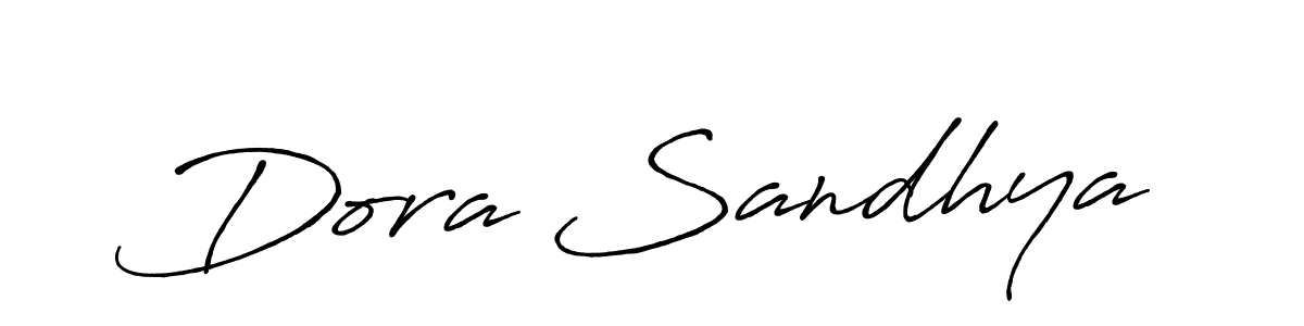 Design your own signature with our free online signature maker. With this signature software, you can create a handwritten (Antro_Vectra_Bolder) signature for name Dora Sandhya. Dora Sandhya signature style 7 images and pictures png