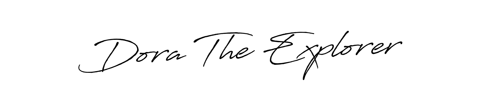 Create a beautiful signature design for name Dora The Explorer. With this signature (Antro_Vectra_Bolder) fonts, you can make a handwritten signature for free. Dora The Explorer signature style 7 images and pictures png
