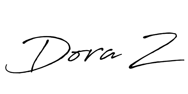 Similarly Antro_Vectra_Bolder is the best handwritten signature design. Signature creator online .You can use it as an online autograph creator for name Dora Z. Dora Z signature style 7 images and pictures png