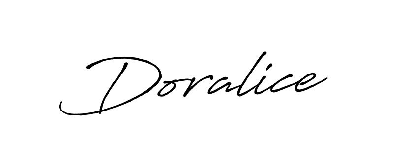 How to make Doralice signature? Antro_Vectra_Bolder is a professional autograph style. Create handwritten signature for Doralice name. Doralice signature style 7 images and pictures png