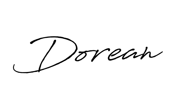 Use a signature maker to create a handwritten signature online. With this signature software, you can design (Antro_Vectra_Bolder) your own signature for name Dorean. Dorean signature style 7 images and pictures png