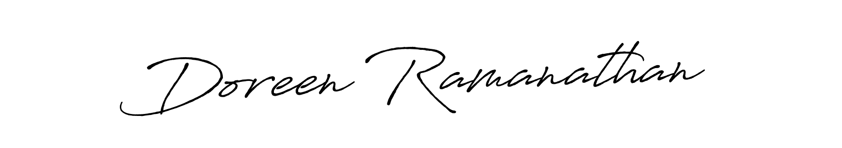 How to make Doreen Ramanathan signature? Antro_Vectra_Bolder is a professional autograph style. Create handwritten signature for Doreen Ramanathan name. Doreen Ramanathan signature style 7 images and pictures png