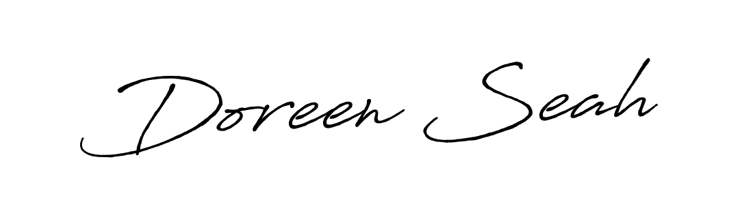 Antro_Vectra_Bolder is a professional signature style that is perfect for those who want to add a touch of class to their signature. It is also a great choice for those who want to make their signature more unique. Get Doreen Seah name to fancy signature for free. Doreen Seah signature style 7 images and pictures png