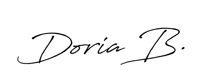 Doria B. stylish signature style. Best Handwritten Sign (Antro_Vectra_Bolder) for my name. Handwritten Signature Collection Ideas for my name Doria B.. Doria B. signature style 7 images and pictures png