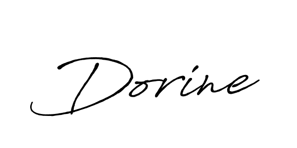 How to make Dorine name signature. Use Antro_Vectra_Bolder style for creating short signs online. This is the latest handwritten sign. Dorine signature style 7 images and pictures png