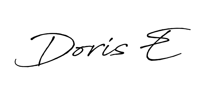 Antro_Vectra_Bolder is a professional signature style that is perfect for those who want to add a touch of class to their signature. It is also a great choice for those who want to make their signature more unique. Get Doris E name to fancy signature for free. Doris E signature style 7 images and pictures png