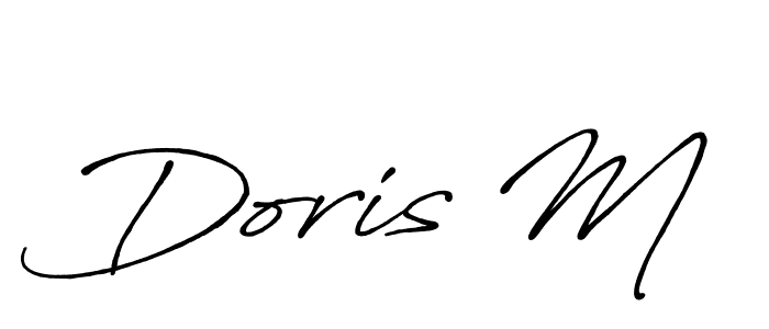 Doris M stylish signature style. Best Handwritten Sign (Antro_Vectra_Bolder) for my name. Handwritten Signature Collection Ideas for my name Doris M. Doris M signature style 7 images and pictures png