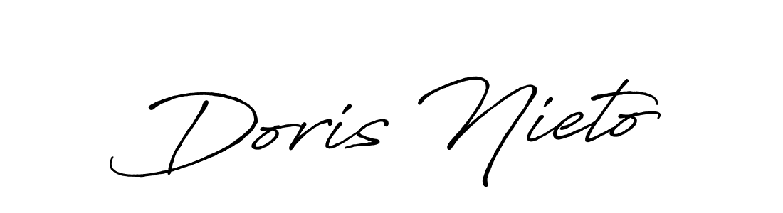 Also You can easily find your signature by using the search form. We will create Doris Nieto name handwritten signature images for you free of cost using Antro_Vectra_Bolder sign style. Doris Nieto signature style 7 images and pictures png