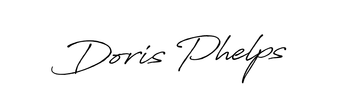 Also You can easily find your signature by using the search form. We will create Doris Phelps name handwritten signature images for you free of cost using Antro_Vectra_Bolder sign style. Doris Phelps signature style 7 images and pictures png