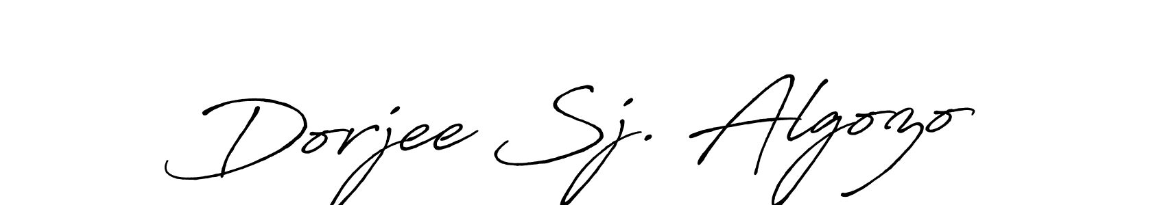 It looks lik you need a new signature style for name Dorjee Sj. Algozo. Design unique handwritten (Antro_Vectra_Bolder) signature with our free signature maker in just a few clicks. Dorjee Sj. Algozo signature style 7 images and pictures png