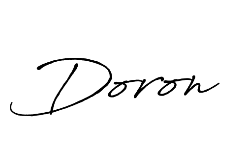Make a beautiful signature design for name Doron. With this signature (Antro_Vectra_Bolder) style, you can create a handwritten signature for free. Doron signature style 7 images and pictures png