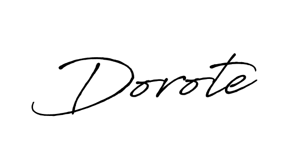 Also You can easily find your signature by using the search form. We will create Dorote name handwritten signature images for you free of cost using Antro_Vectra_Bolder sign style. Dorote signature style 7 images and pictures png