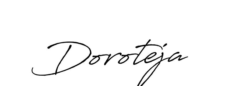 Also You can easily find your signature by using the search form. We will create Doroteja name handwritten signature images for you free of cost using Antro_Vectra_Bolder sign style. Doroteja signature style 7 images and pictures png