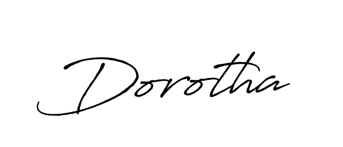 Use a signature maker to create a handwritten signature online. With this signature software, you can design (Antro_Vectra_Bolder) your own signature for name Dorotha. Dorotha signature style 7 images and pictures png