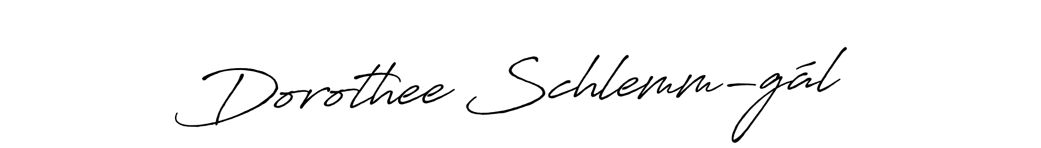 How to make Dorothee Schlemm-gál name signature. Use Antro_Vectra_Bolder style for creating short signs online. This is the latest handwritten sign. Dorothee Schlemm-gál signature style 7 images and pictures png