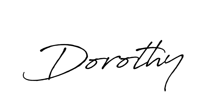 Use a signature maker to create a handwritten signature online. With this signature software, you can design (Antro_Vectra_Bolder) your own signature for name Dorothy. Dorothy signature style 7 images and pictures png