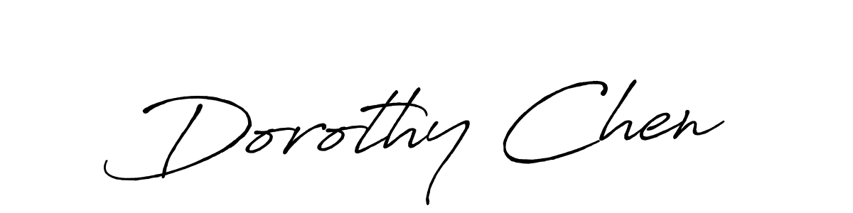 Dorothy Chen stylish signature style. Best Handwritten Sign (Antro_Vectra_Bolder) for my name. Handwritten Signature Collection Ideas for my name Dorothy Chen. Dorothy Chen signature style 7 images and pictures png