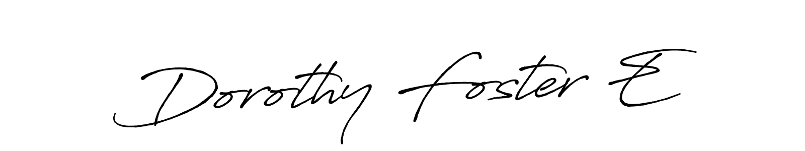 This is the best signature style for the Dorothy Foster E name. Also you like these signature font (Antro_Vectra_Bolder). Mix name signature. Dorothy Foster E signature style 7 images and pictures png
