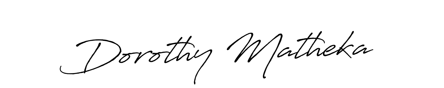 Make a short Dorothy Matheka signature style. Manage your documents anywhere anytime using Antro_Vectra_Bolder. Create and add eSignatures, submit forms, share and send files easily. Dorothy Matheka signature style 7 images and pictures png