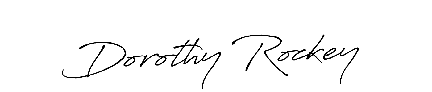 Use a signature maker to create a handwritten signature online. With this signature software, you can design (Antro_Vectra_Bolder) your own signature for name Dorothy Rockey. Dorothy Rockey signature style 7 images and pictures png