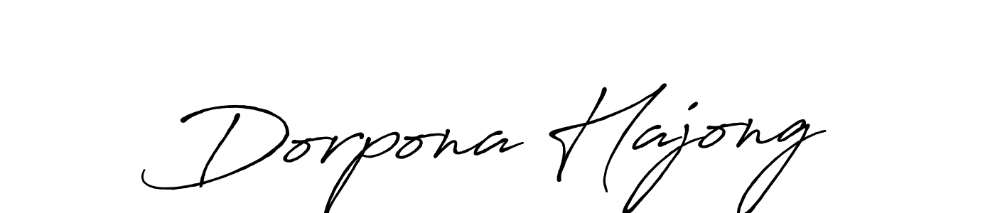 Dorpona Hajong stylish signature style. Best Handwritten Sign (Antro_Vectra_Bolder) for my name. Handwritten Signature Collection Ideas for my name Dorpona Hajong. Dorpona Hajong signature style 7 images and pictures png