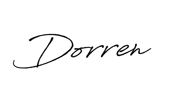 Create a beautiful signature design for name Dorren. With this signature (Antro_Vectra_Bolder) fonts, you can make a handwritten signature for free. Dorren signature style 7 images and pictures png