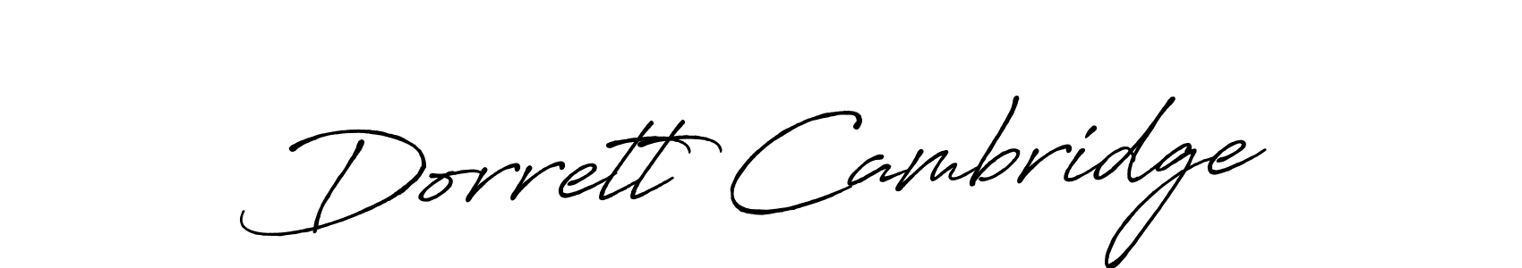 The best way (Antro_Vectra_Bolder) to make a short signature is to pick only two or three words in your name. The name Dorrett Cambridge include a total of six letters. For converting this name. Dorrett Cambridge signature style 7 images and pictures png