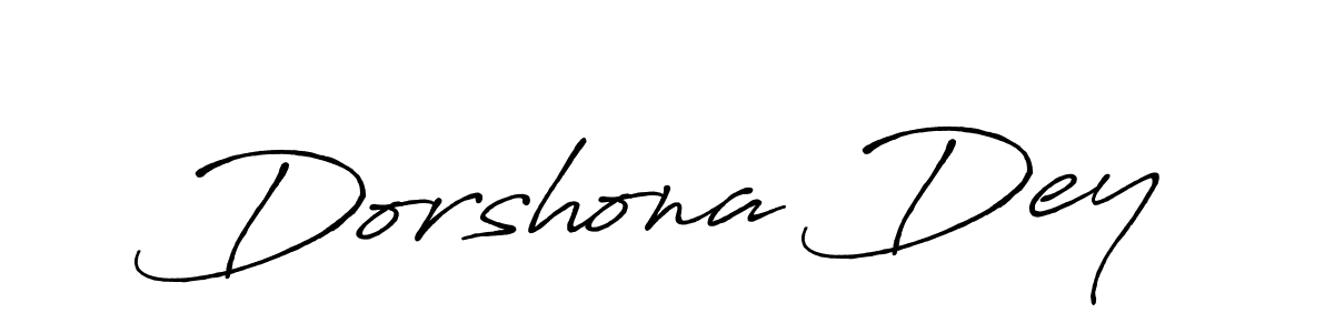 Also we have Dorshona Dey name is the best signature style. Create professional handwritten signature collection using Antro_Vectra_Bolder autograph style. Dorshona Dey signature style 7 images and pictures png