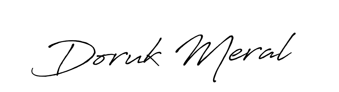 Make a beautiful signature design for name Doruk Meral. With this signature (Antro_Vectra_Bolder) style, you can create a handwritten signature for free. Doruk Meral signature style 7 images and pictures png