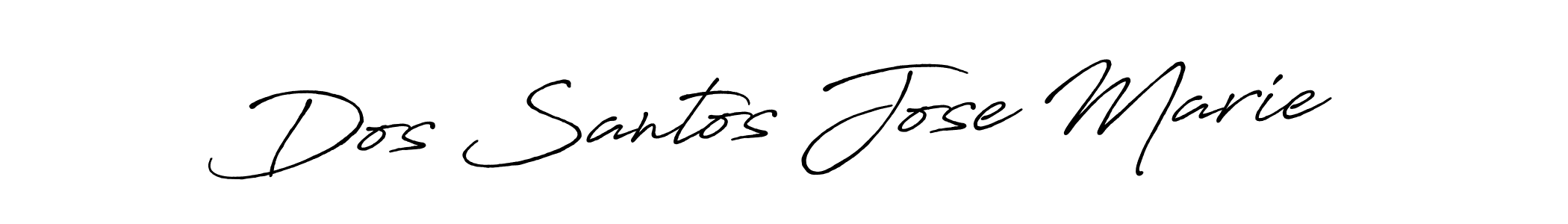 Antro_Vectra_Bolder is a professional signature style that is perfect for those who want to add a touch of class to their signature. It is also a great choice for those who want to make their signature more unique. Get Dos Santos Jose Marie name to fancy signature for free. Dos Santos Jose Marie signature style 7 images and pictures png
