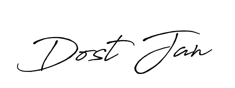 You should practise on your own different ways (Antro_Vectra_Bolder) to write your name (Dost Jan) in signature. don't let someone else do it for you. Dost Jan signature style 7 images and pictures png