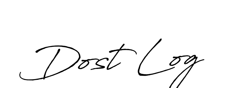 Once you've used our free online signature maker to create your best signature Antro_Vectra_Bolder style, it's time to enjoy all of the benefits that Dost Log name signing documents. Dost Log signature style 7 images and pictures png