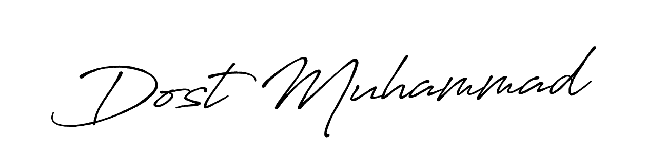 Design your own signature with our free online signature maker. With this signature software, you can create a handwritten (Antro_Vectra_Bolder) signature for name Dost Muhammad. Dost Muhammad signature style 7 images and pictures png
