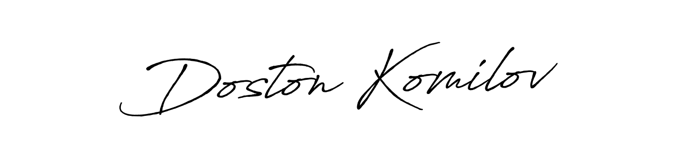 Make a beautiful signature design for name Doston Komilov. Use this online signature maker to create a handwritten signature for free. Doston Komilov signature style 7 images and pictures png