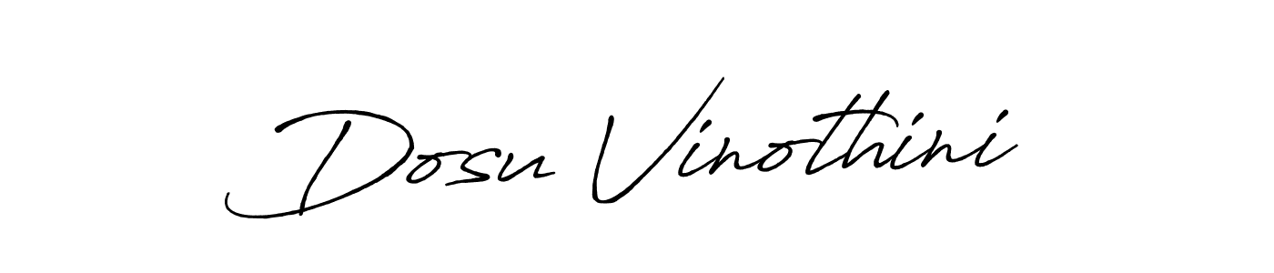 Also we have Dosu Vinothini name is the best signature style. Create professional handwritten signature collection using Antro_Vectra_Bolder autograph style. Dosu Vinothini signature style 7 images and pictures png