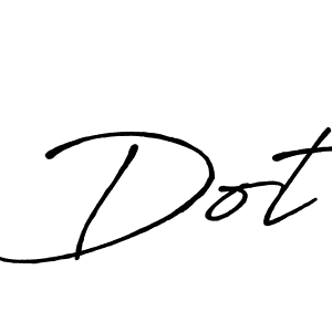 You should practise on your own different ways (Antro_Vectra_Bolder) to write your name (Dot) in signature. don't let someone else do it for you. Dot signature style 7 images and pictures png