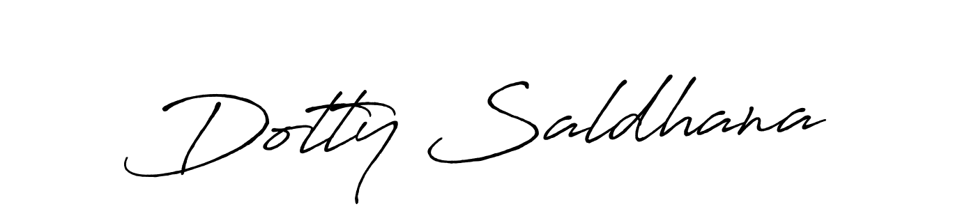 The best way (Antro_Vectra_Bolder) to make a short signature is to pick only two or three words in your name. The name Dotty Saldhana include a total of six letters. For converting this name. Dotty Saldhana signature style 7 images and pictures png