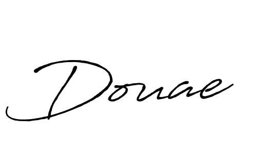Use a signature maker to create a handwritten signature online. With this signature software, you can design (Antro_Vectra_Bolder) your own signature for name Douae. Douae signature style 7 images and pictures png