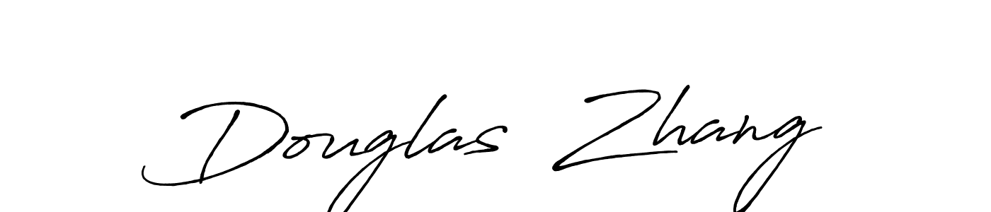 How to make Douglas  Zhang signature? Antro_Vectra_Bolder is a professional autograph style. Create handwritten signature for Douglas  Zhang name. Douglas  Zhang signature style 7 images and pictures png
