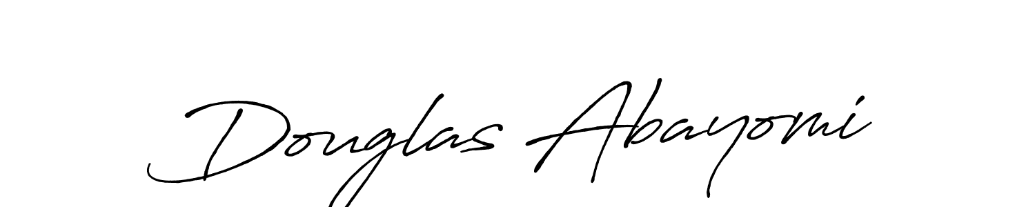 Use a signature maker to create a handwritten signature online. With this signature software, you can design (Antro_Vectra_Bolder) your own signature for name Douglas Abayomi. Douglas Abayomi signature style 7 images and pictures png