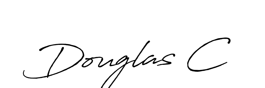 How to make Douglas C name signature. Use Antro_Vectra_Bolder style for creating short signs online. This is the latest handwritten sign. Douglas C signature style 7 images and pictures png