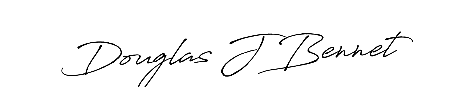 Douglas J Bennet stylish signature style. Best Handwritten Sign (Antro_Vectra_Bolder) for my name. Handwritten Signature Collection Ideas for my name Douglas J Bennet. Douglas J Bennet signature style 7 images and pictures png