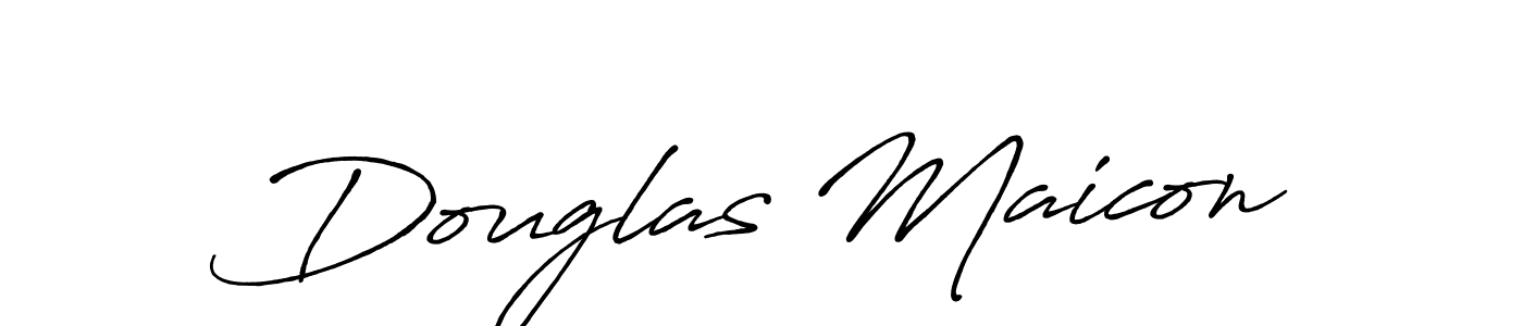 Create a beautiful signature design for name Douglas Maicon. With this signature (Antro_Vectra_Bolder) fonts, you can make a handwritten signature for free. Douglas Maicon signature style 7 images and pictures png