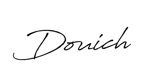 Use a signature maker to create a handwritten signature online. With this signature software, you can design (Antro_Vectra_Bolder) your own signature for name Douich. Douich signature style 7 images and pictures png