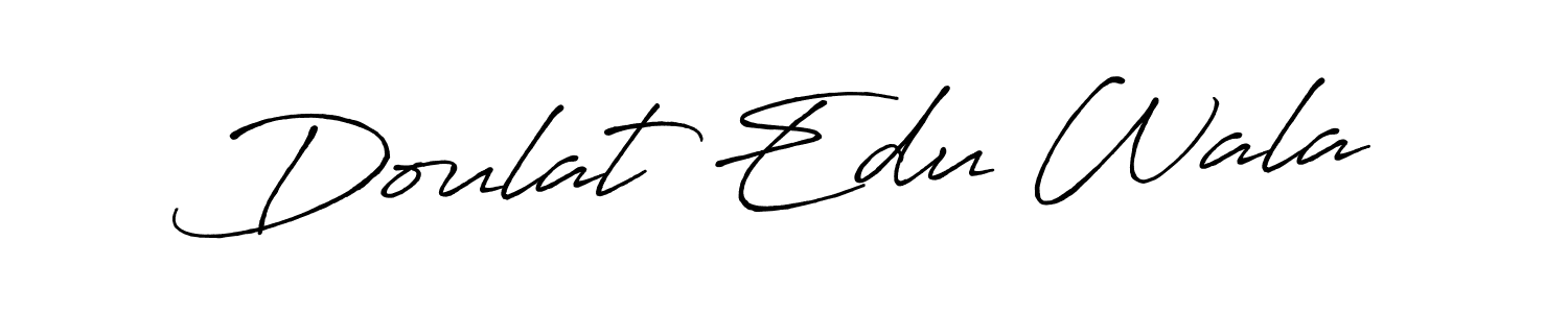 Make a short Doulat Edu Wala signature style. Manage your documents anywhere anytime using Antro_Vectra_Bolder. Create and add eSignatures, submit forms, share and send files easily. Doulat Edu Wala signature style 7 images and pictures png