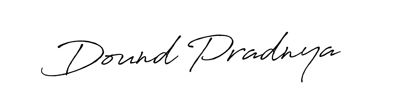 Dound Pradnya stylish signature style. Best Handwritten Sign (Antro_Vectra_Bolder) for my name. Handwritten Signature Collection Ideas for my name Dound Pradnya. Dound Pradnya signature style 7 images and pictures png