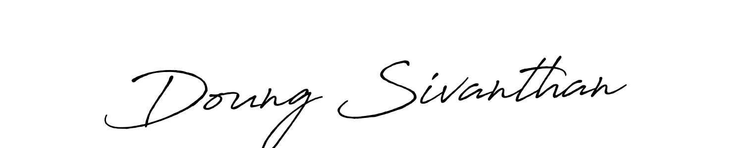 Create a beautiful signature design for name Doung Sivanthan. With this signature (Antro_Vectra_Bolder) fonts, you can make a handwritten signature for free. Doung Sivanthan signature style 7 images and pictures png