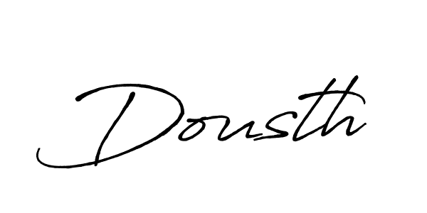 Antro_Vectra_Bolder is a professional signature style that is perfect for those who want to add a touch of class to their signature. It is also a great choice for those who want to make their signature more unique. Get Dousth name to fancy signature for free. Dousth signature style 7 images and pictures png