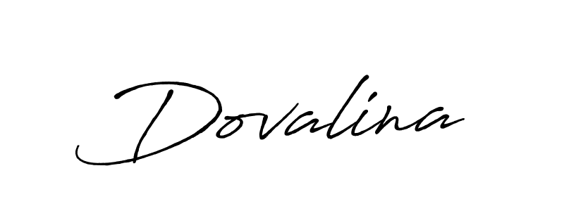Make a beautiful signature design for name Dovalina. With this signature (Antro_Vectra_Bolder) style, you can create a handwritten signature for free. Dovalina signature style 7 images and pictures png